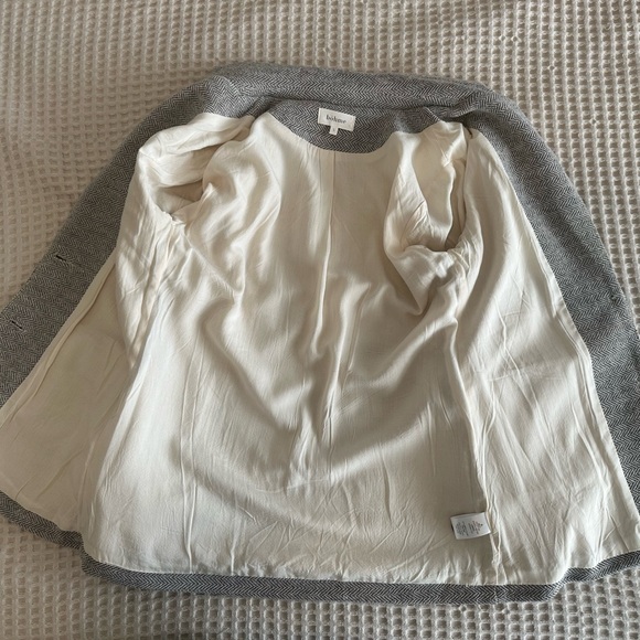 Bohme Womens Gray Single Breasted Blazer Jacket Pocket Front Lined Size S. - Picture 6 of 7